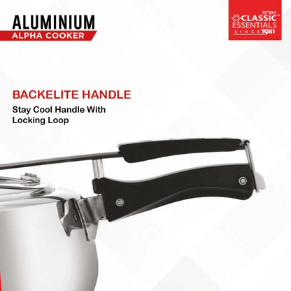 Classic Essentials Alpha Concave Aluminium Inner Lid Induction Pressure Cooker