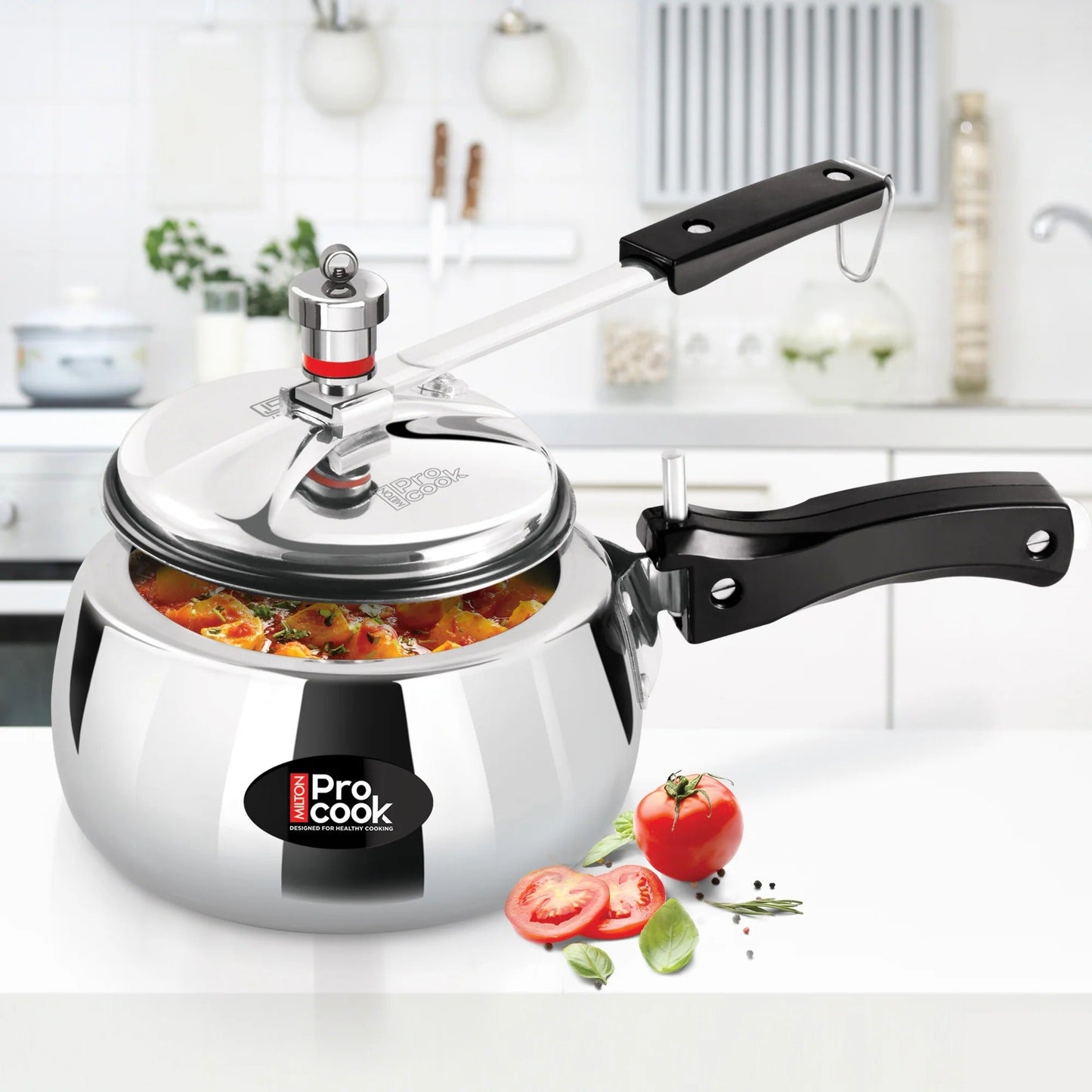Milton ProCook Inner Lid Non-Induction Pressure Cooker Aluminium - 2L