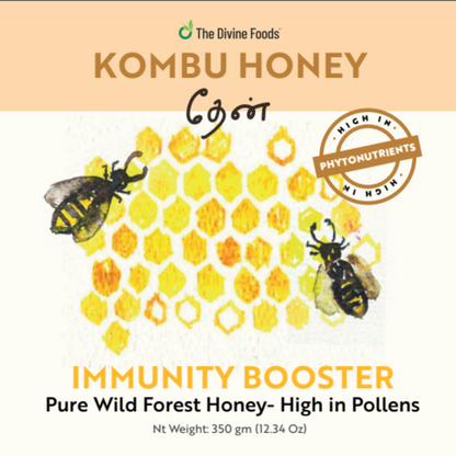 Pure Kombu Honey Single Origin (Unprocessed Honey With High High Pollen Content) - 350 gm