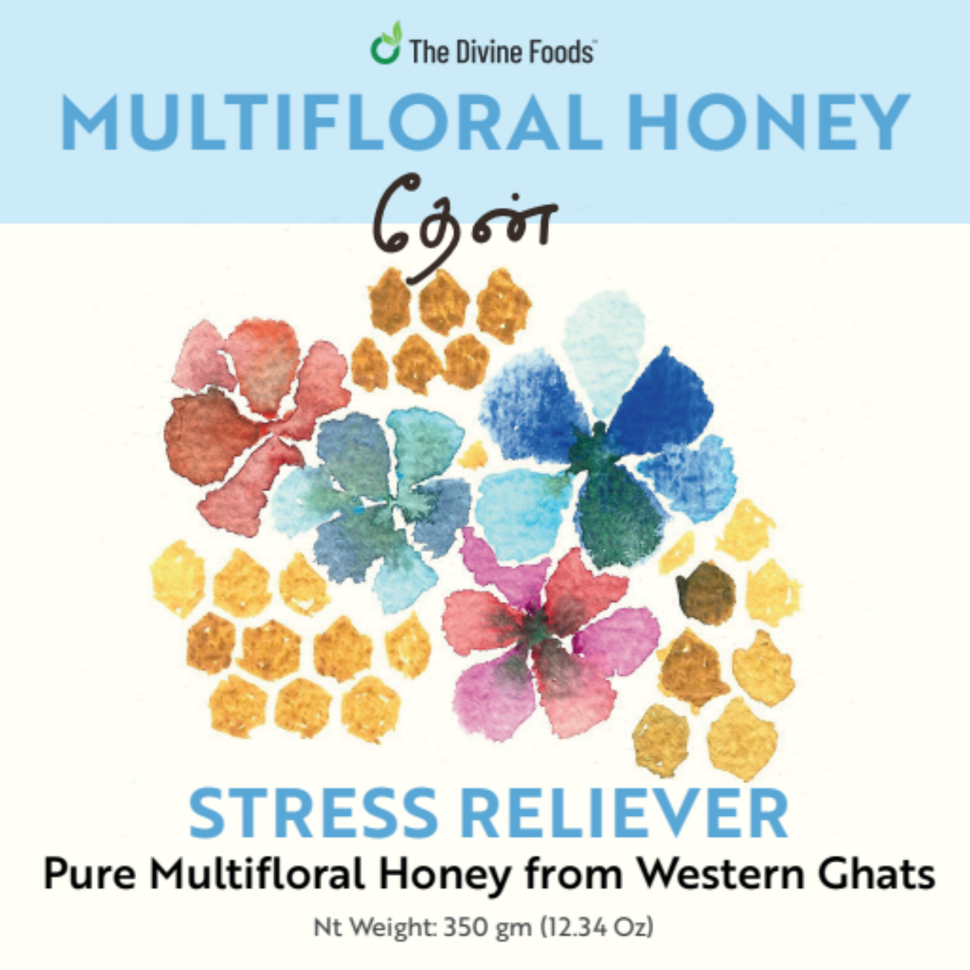 Pure Multi-Floral Honey Single Origin (350 gm)