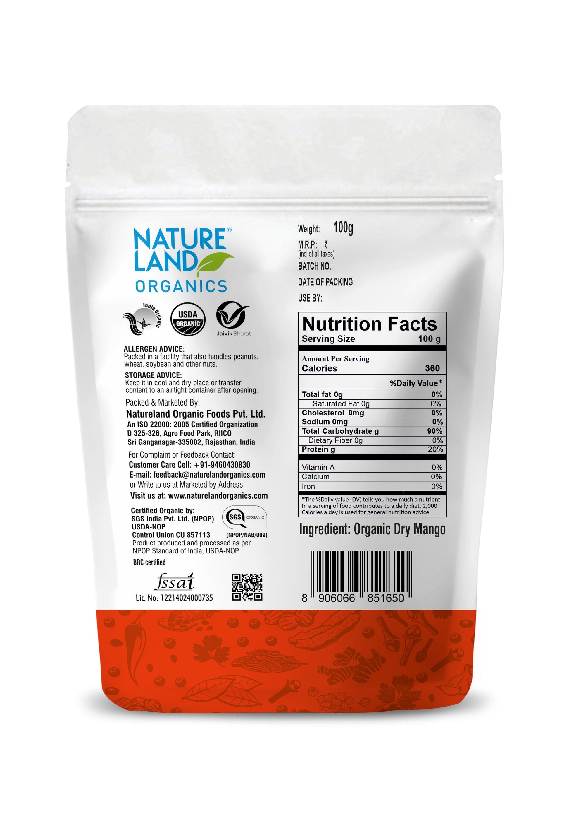 Organic Amchur Powder 100 Gm