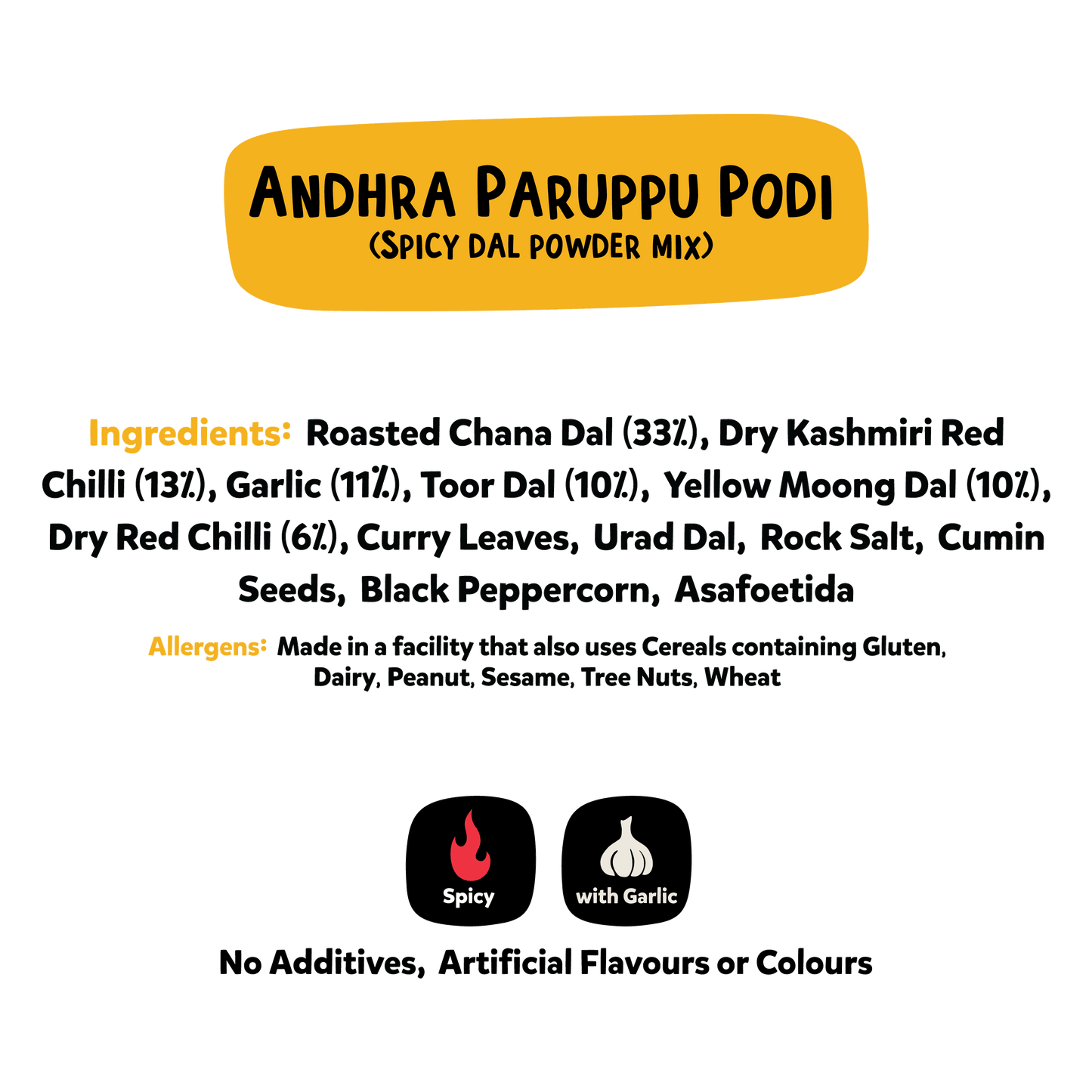 Andhra Paruppu Podi (with Garlic) | Spicy Dal Mix for Rice