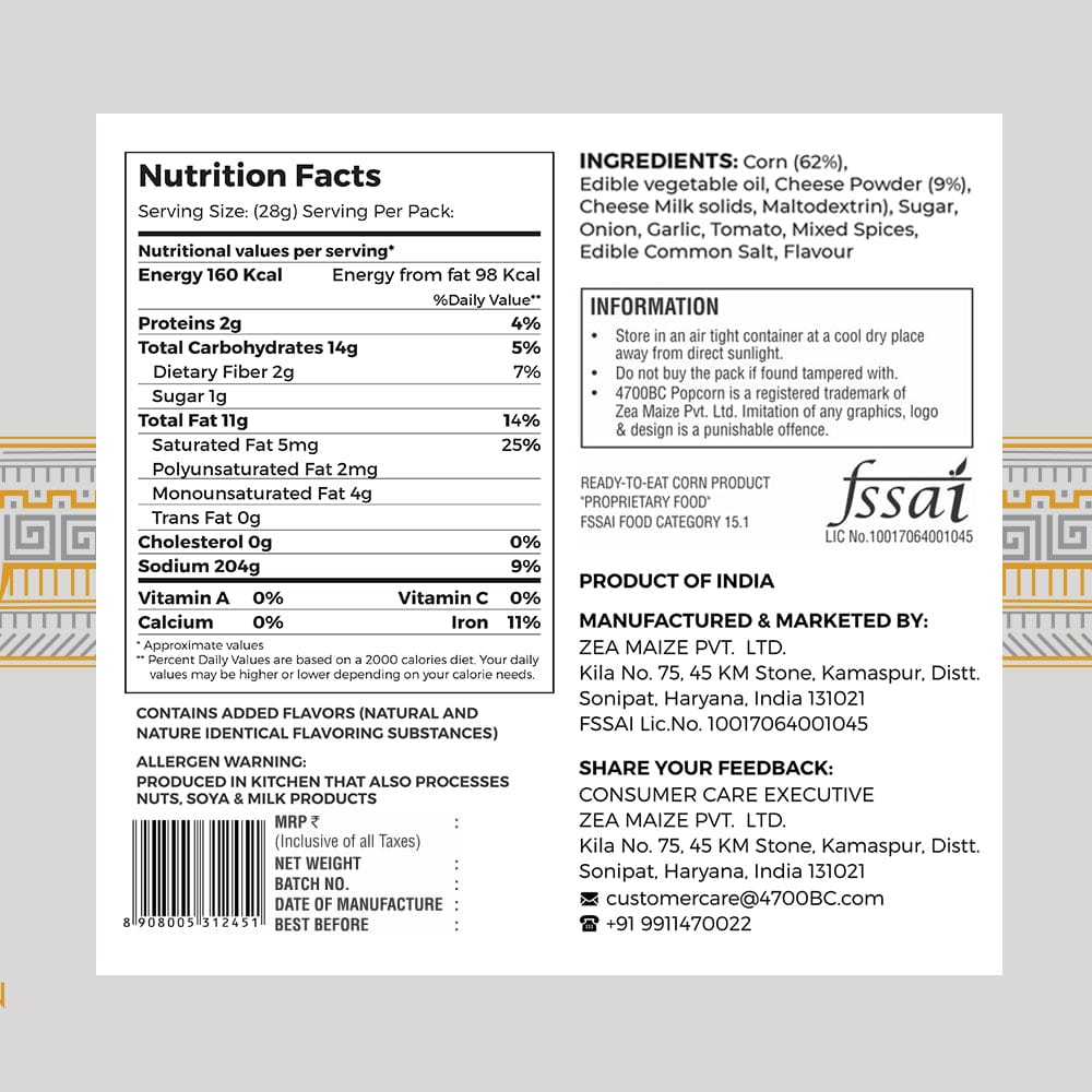 Hawaiian BBQ Cheese Popcorn, Tin, 150g