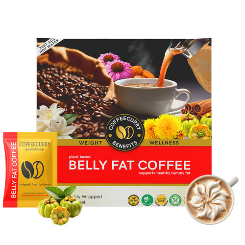 Belly Fat Instant Coffee Premix – Premium Coffee Blend for Slimmer Belly and Metabolism Support - Coffeecurry