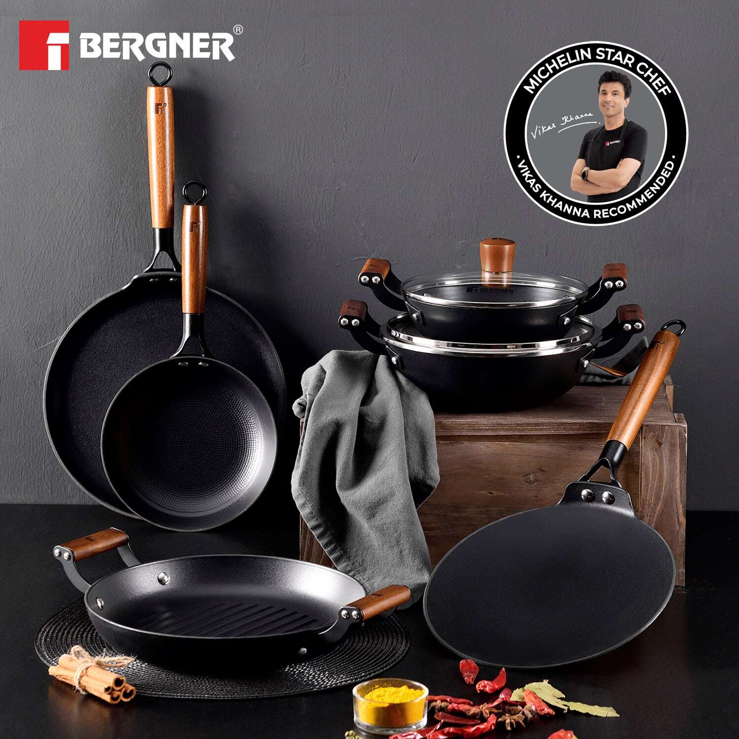 Bergner Odin Non-Stick Fry Pan 28cm (BG-34431-BK)