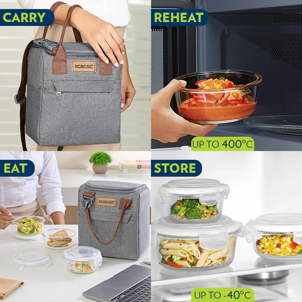 Borosil Pro Lunch Box Set