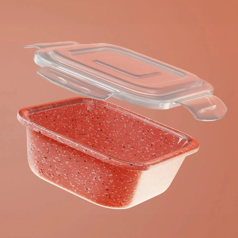 Borosil Kube Glass Lunch Box Square Set of 3 Tall