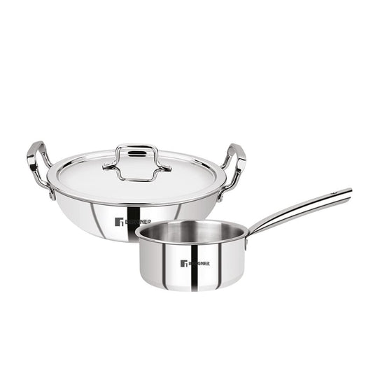 Bergner Tripro Tri-Ply Stainless Steel 5 Pcs Cookware Set (BGIN-1397)