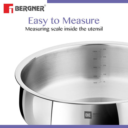 Bergner BE Essentials Biryani Handi with Lid 5L (BGIN-6246)