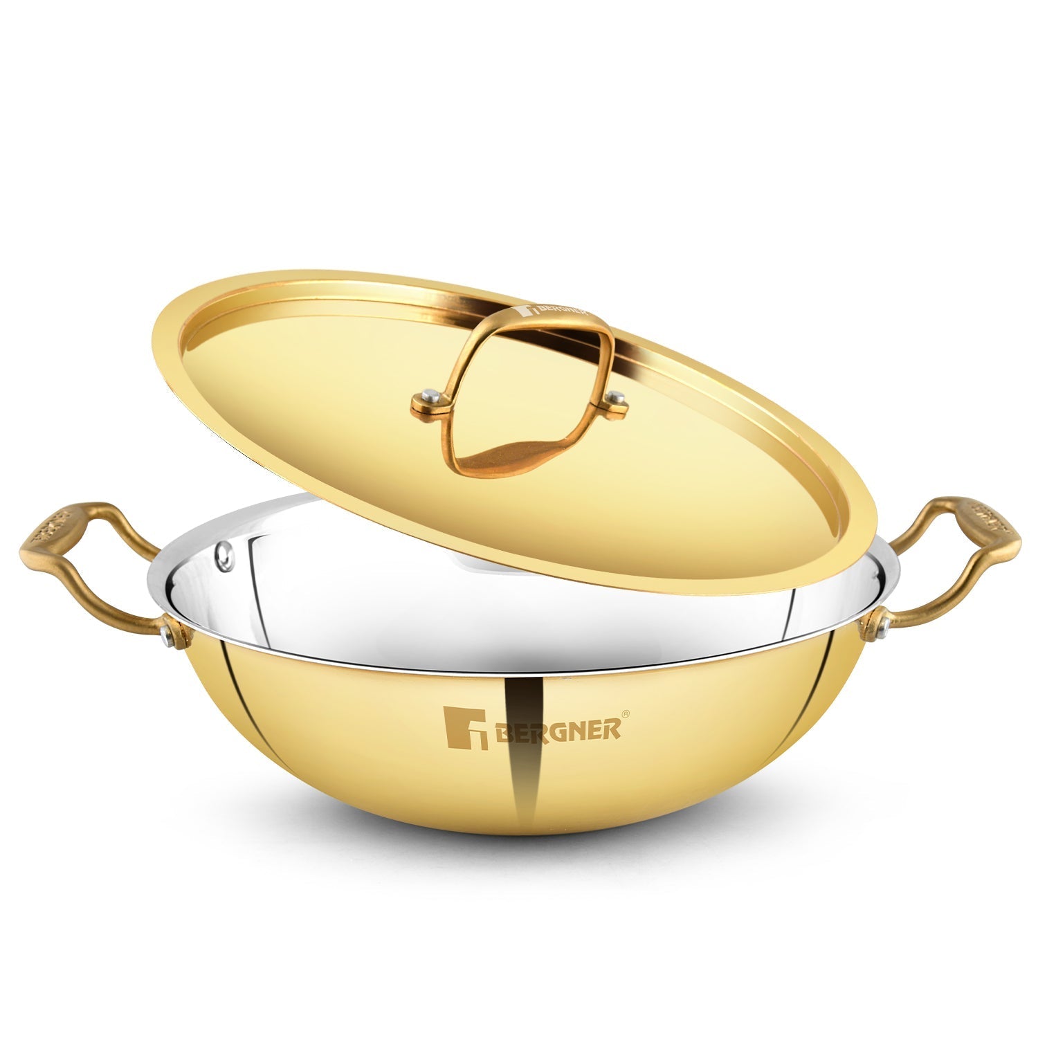 Bergner Peetlam Copper-Coated 24cm 2.5L Kadai (BGIN-6635)