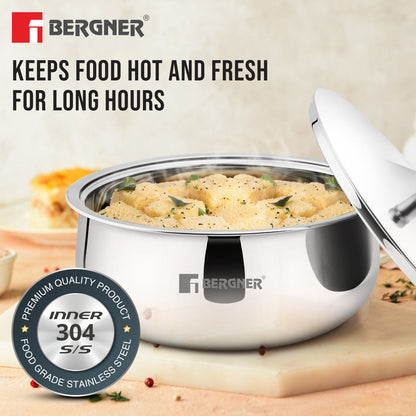 Bergner Vienna Stainless Steel 26cm Hot Pot (BGIN-9239)