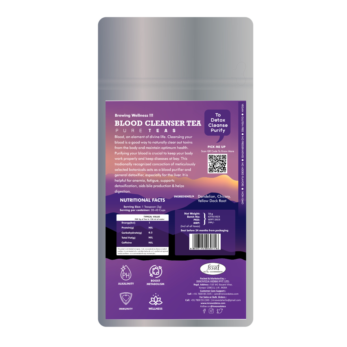Innoveda Blood Cleanser Tea - 50 gms