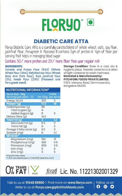 Floryo Diabetic Care Atta (Low GI)