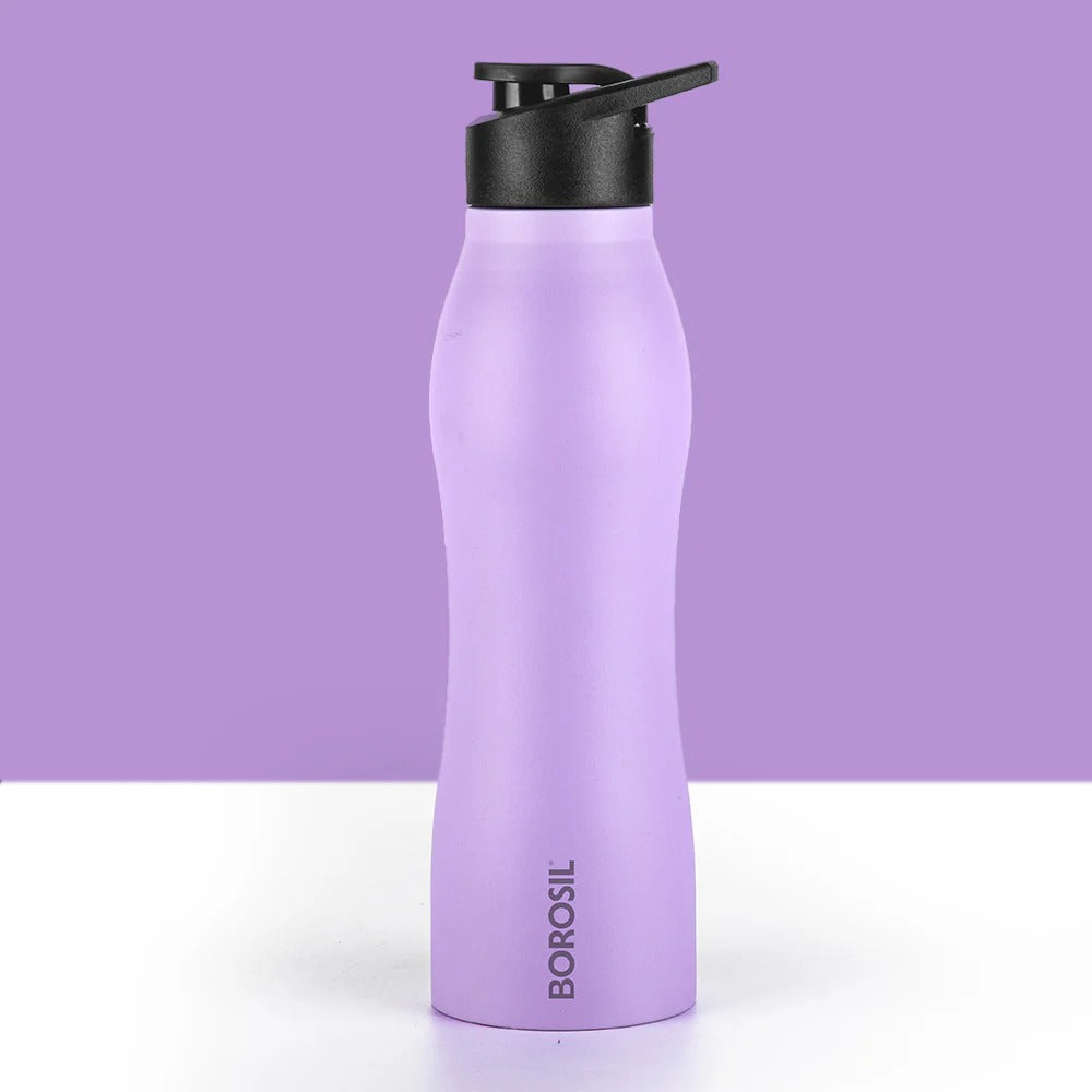 Borosil GripGo Purple Water Bottle 950ml