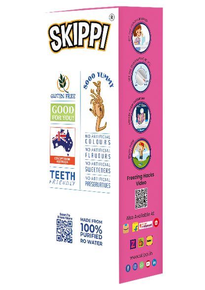 Skippi Bubble Gum Flavor Ice pop,  Pack of 12