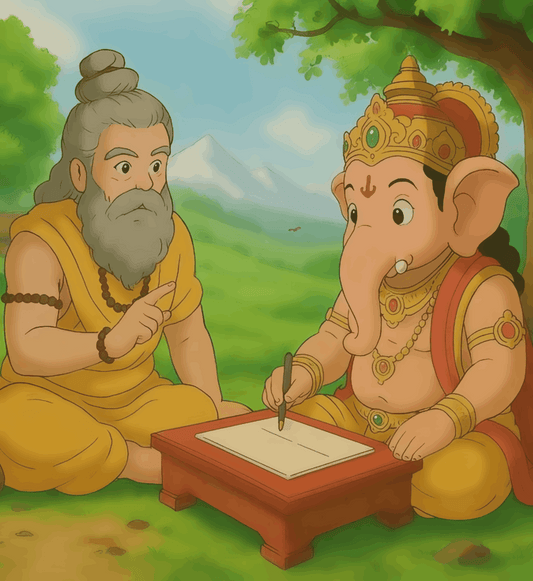 Ved Vyasji Ganesh - Ghibli Addition