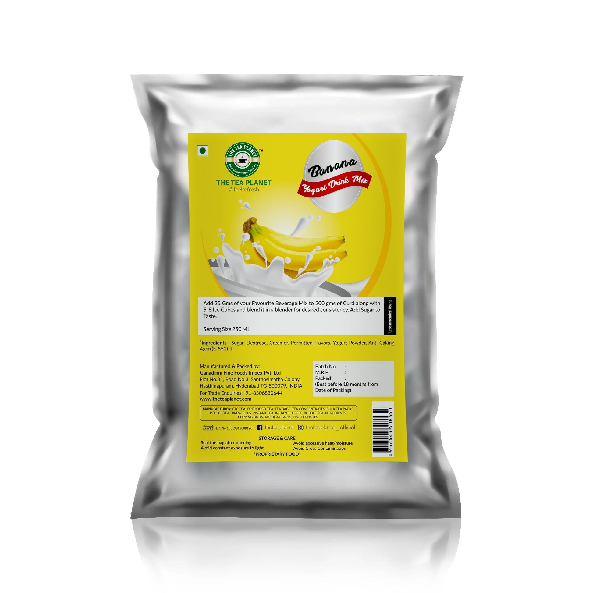 Banana Flavored Lassi Mix - 1kg