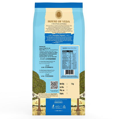 Organic Whole Wheat Flour 1Kg