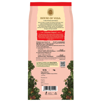 Organic Lobia (Cowpea White) 1kg