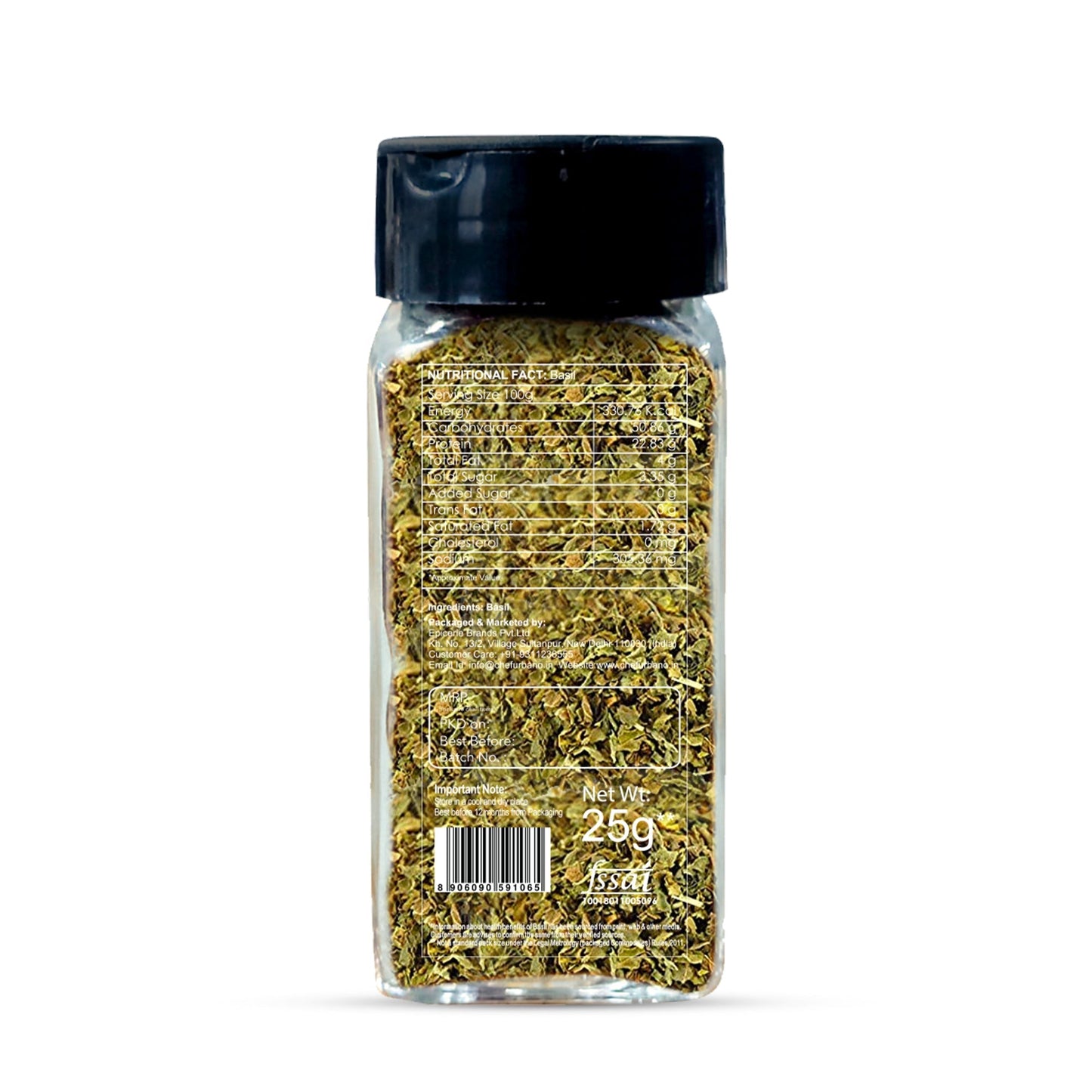 Chef Urbano Basil Sprinkler 25 Gms