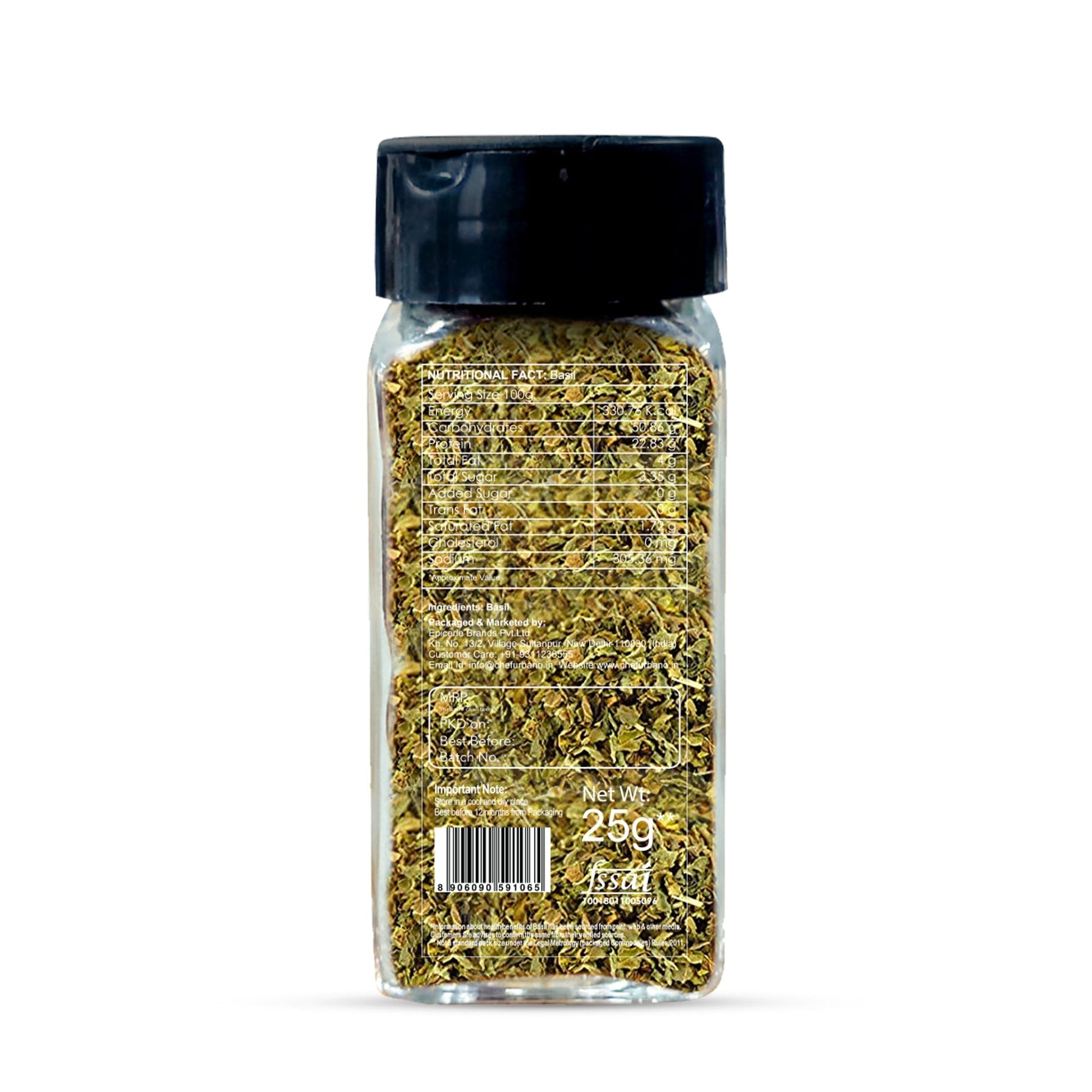 Chef Urbano Basil Sprinkler 25 Gms