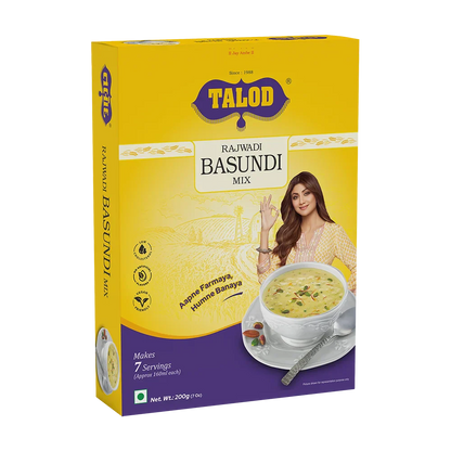 Rajwadi Basundi Instant Mix – Healthy & Tasty, Makes 7 Servings, 200g