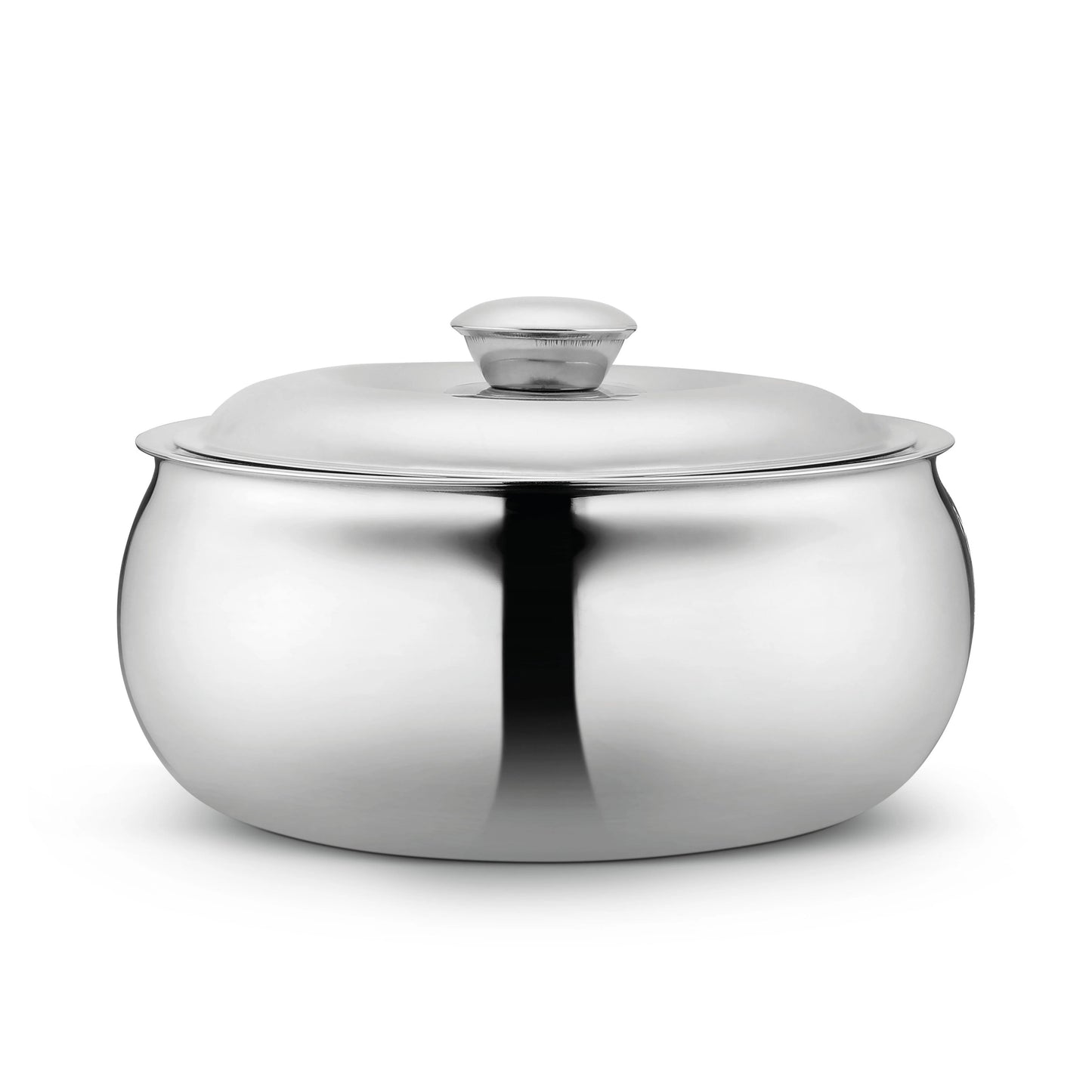 Classic Essentials Belly Stainless Steel Tripot Hot-Pot Thermoware Casserole 1500ml