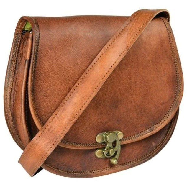 Craftshades – Unique C-Lock Handcrafted Leather Bag | 100% Genuine Leather
