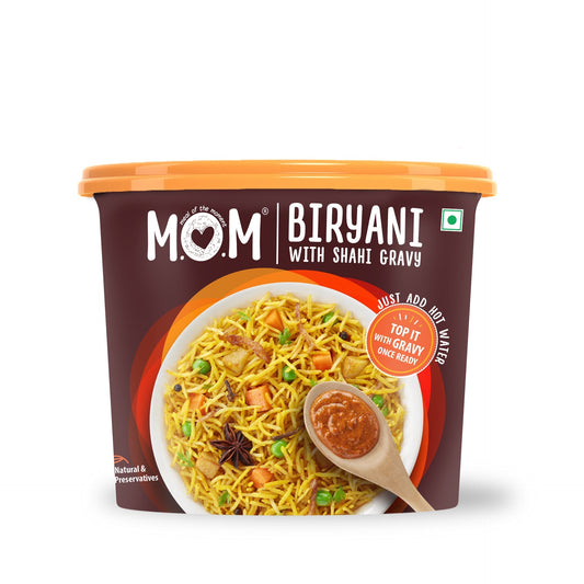 Veg Biryani with Shahi Gravy, 140g - Ready to Eat | Instant Food | No Added Preservatives