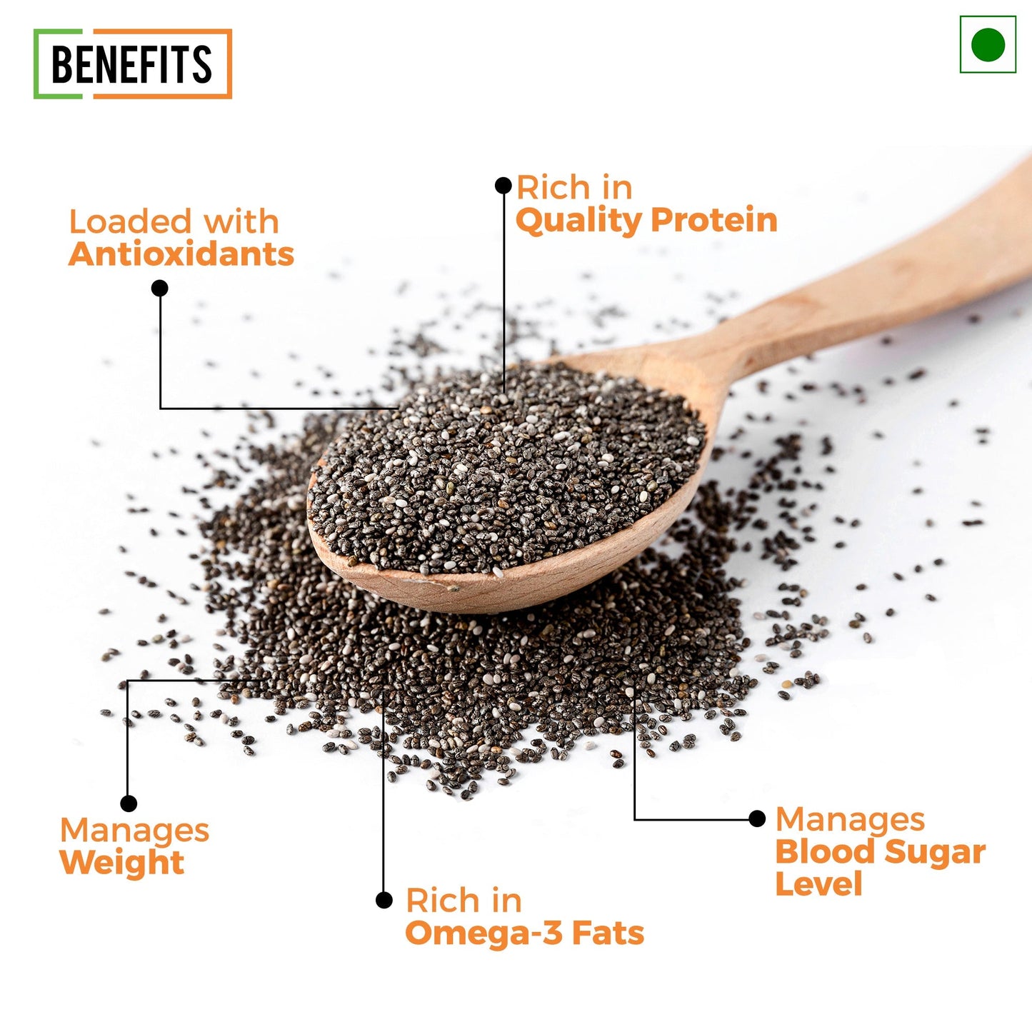 Chef Urbano Black Chia Seeds 180 Gms