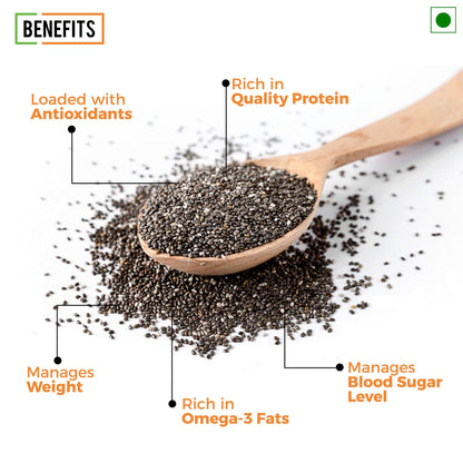 Chef Urbano Black Chia Seeds 180 Gms