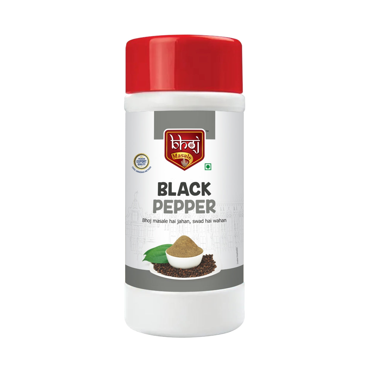 Black Pepper Powder ( Kali Mirchi)– PET JAR 500g (Net 450g)