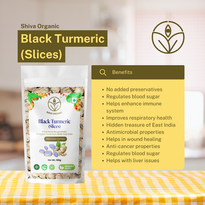Black Turmeric Slices Dry