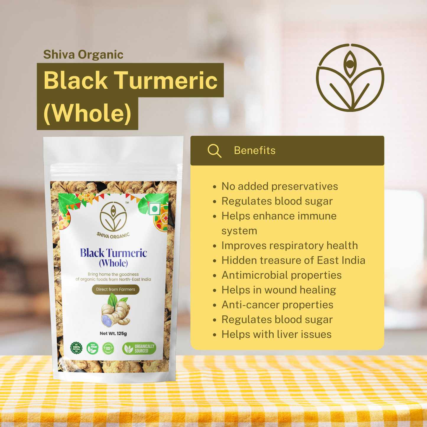 Black Turmeric Whole Dry
