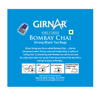 Girnar Black Tea Bags - Bombay Chai