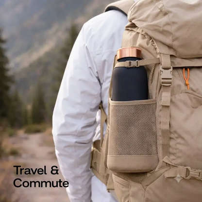 Artarium Eco-Friendly Copper Bottle with Straw and Cleaning Brush