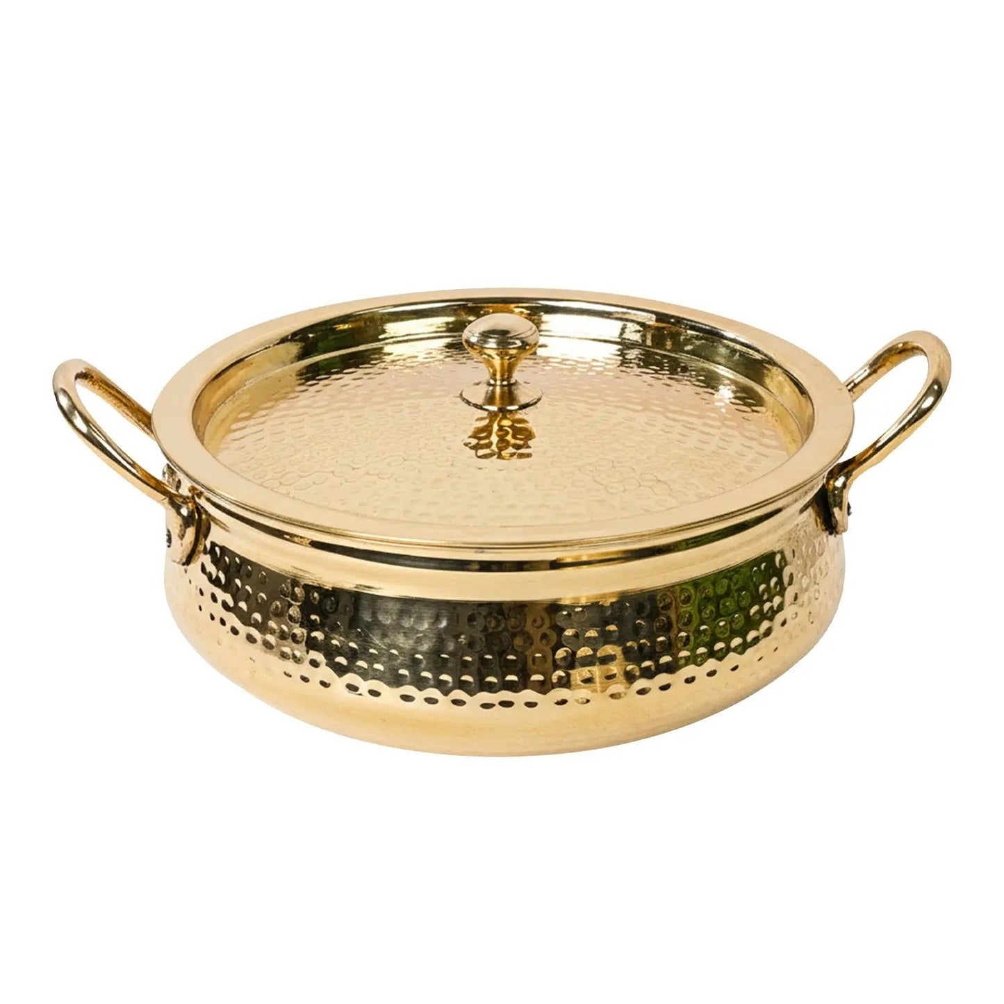 Artarium Brass Handi with Lid for Biryani and Slow Cooking