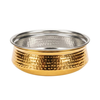 Artarium Brass Lagan with Kalai (Tin Coating) for Dum Cooking