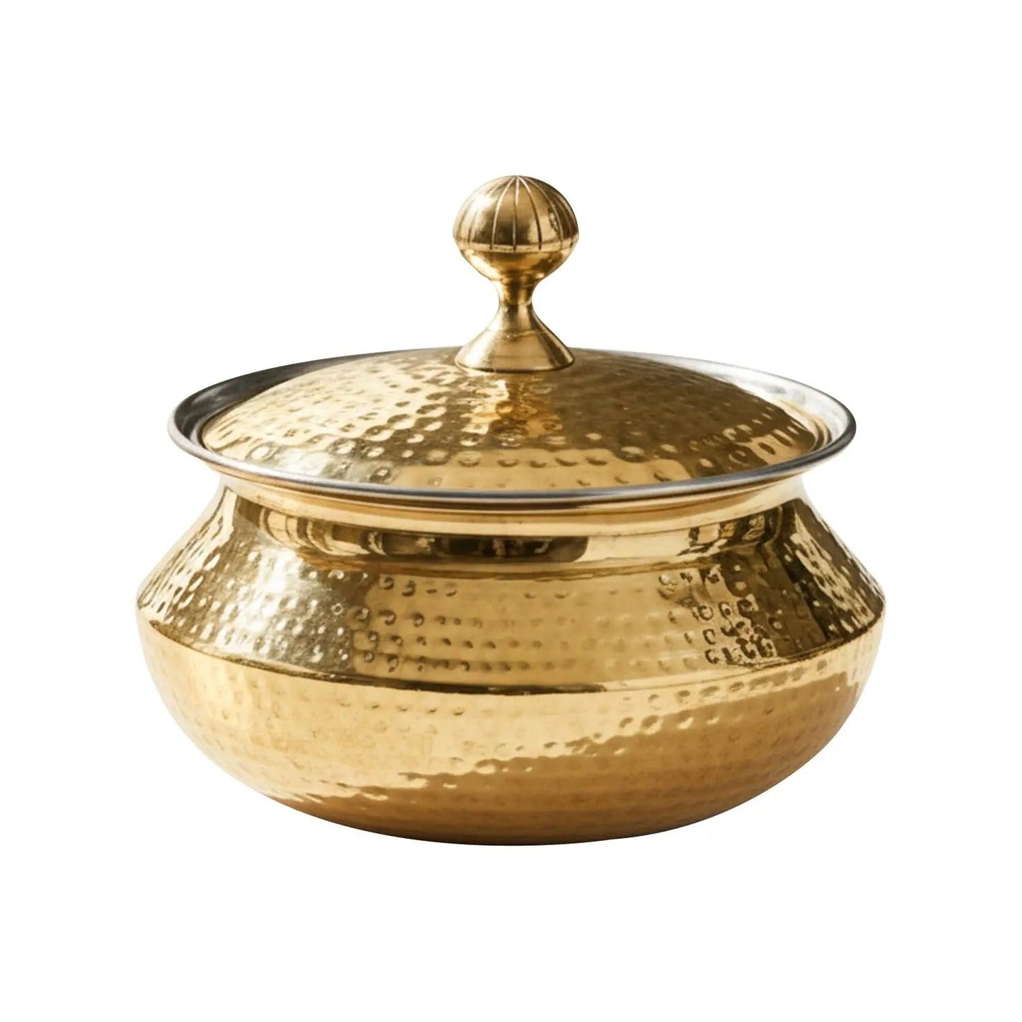 Artarium Brass Degchi Patili with Lid Traditional Cookware