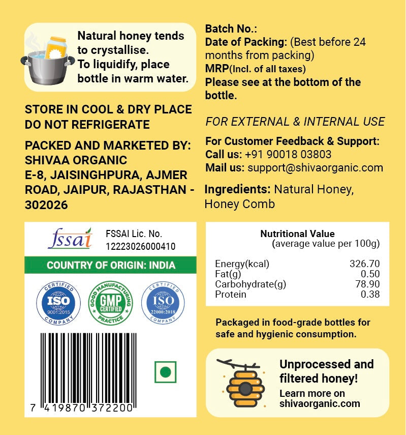 Chunk Honey 250g - Honey with Honey Comb