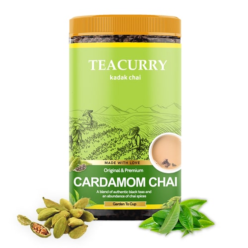 Cardamom Chai - 100% Natural Elachi Chai Tea for Digestion | With Real Elachi
