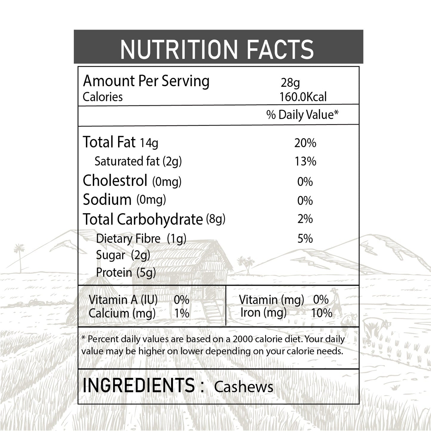 Cashews - 100% Natural Cashews Handpicked by farmers