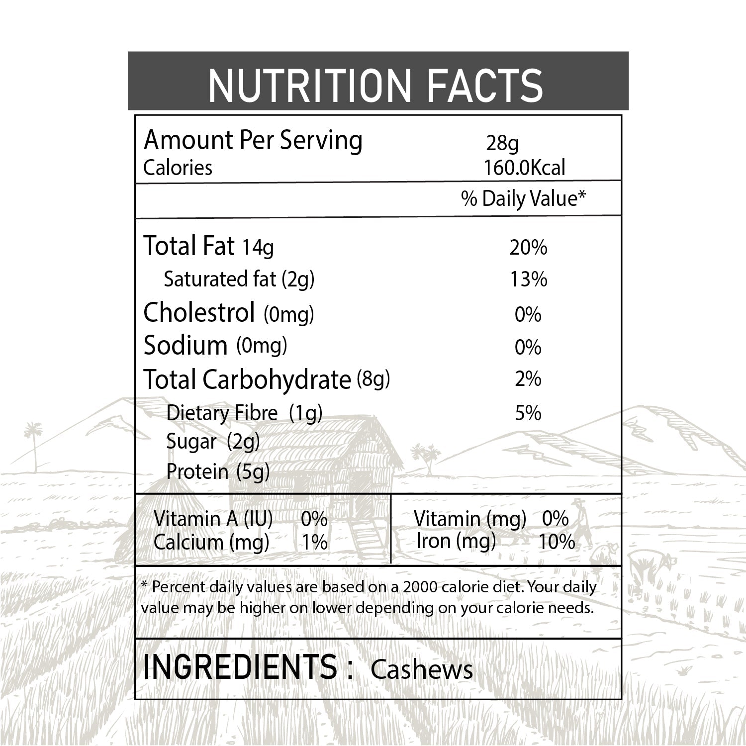 Cashews - 100% Natural Cashews Handpicked by farmers