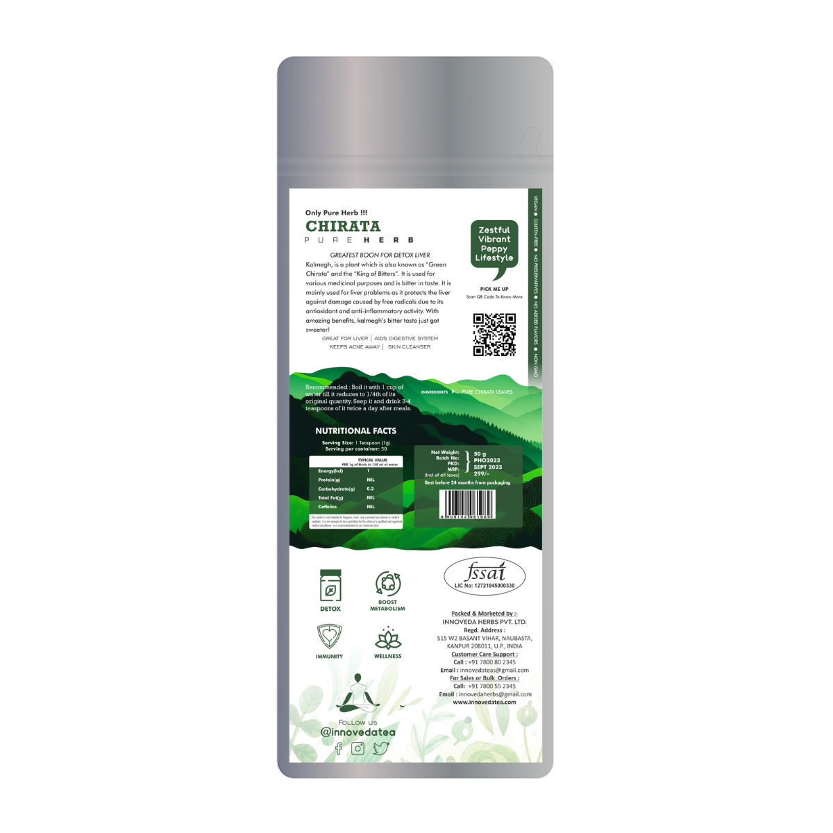 Innoveda Chirata Tea - 50 gms