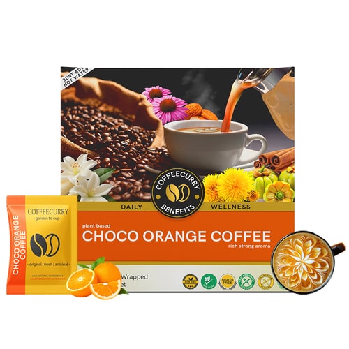 Choco Orange Instant Coffee Premix - Rich Chocolate & Vibrant Orange - Coffeecurry