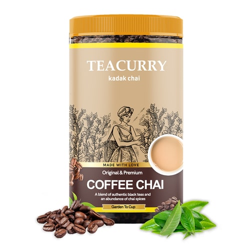Coffee Tea - 100% Natural Coffee Tea for Energy With Assam Black Tea Leaves