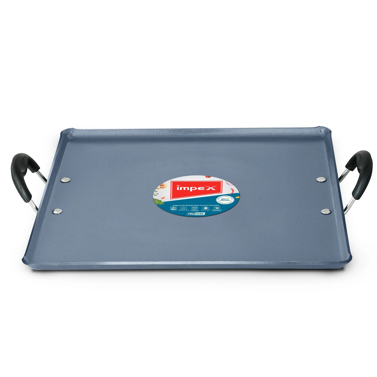 Impex CPT-3334G Trucera Multipurpose Ceramic Non-Stick Tawa 33×34cm Induction Base