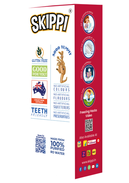 Skippi Cola Flavor Ice Pop, Pack Of 12