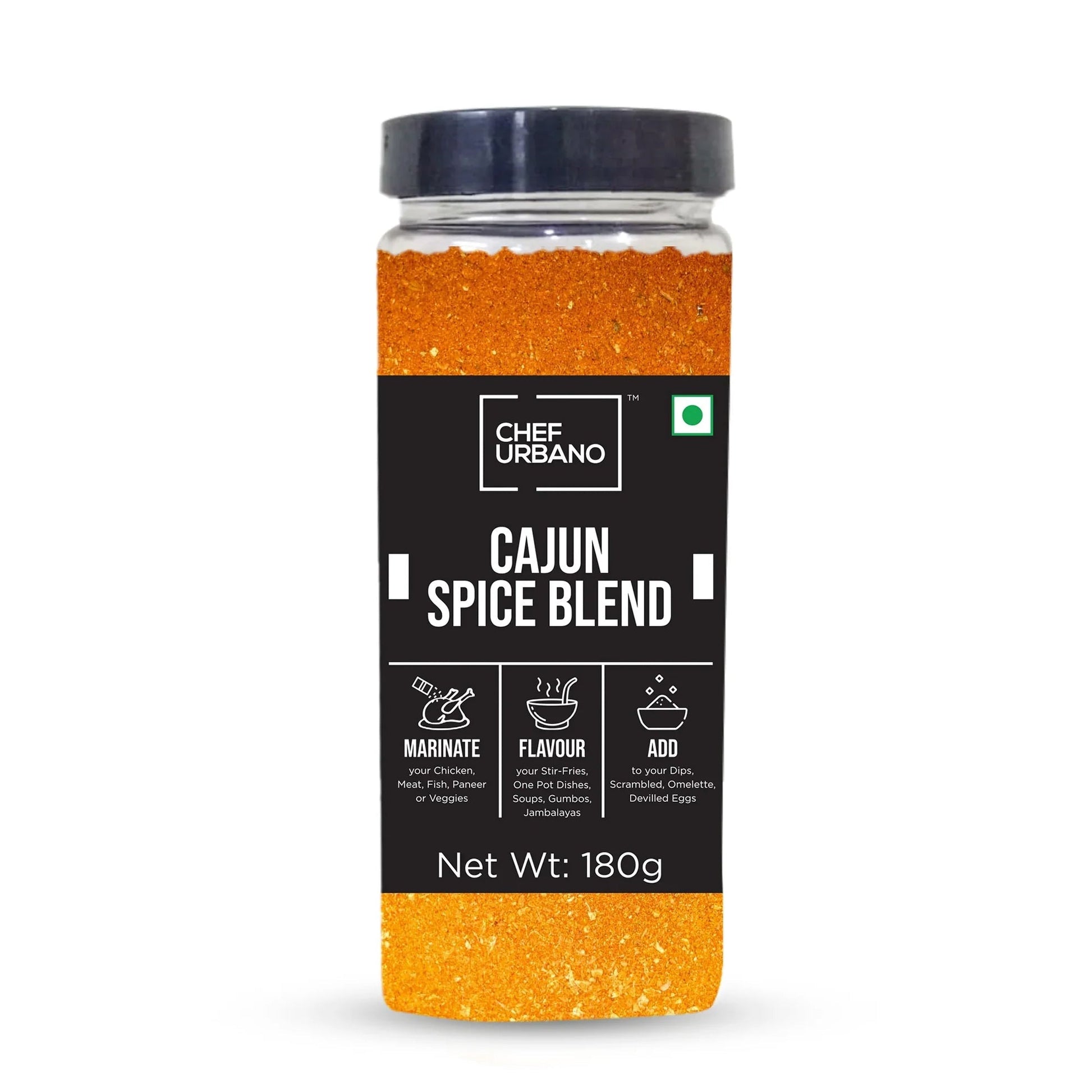 Chef Urbano Spice Mix Cajun Spice Blend 180 Gms