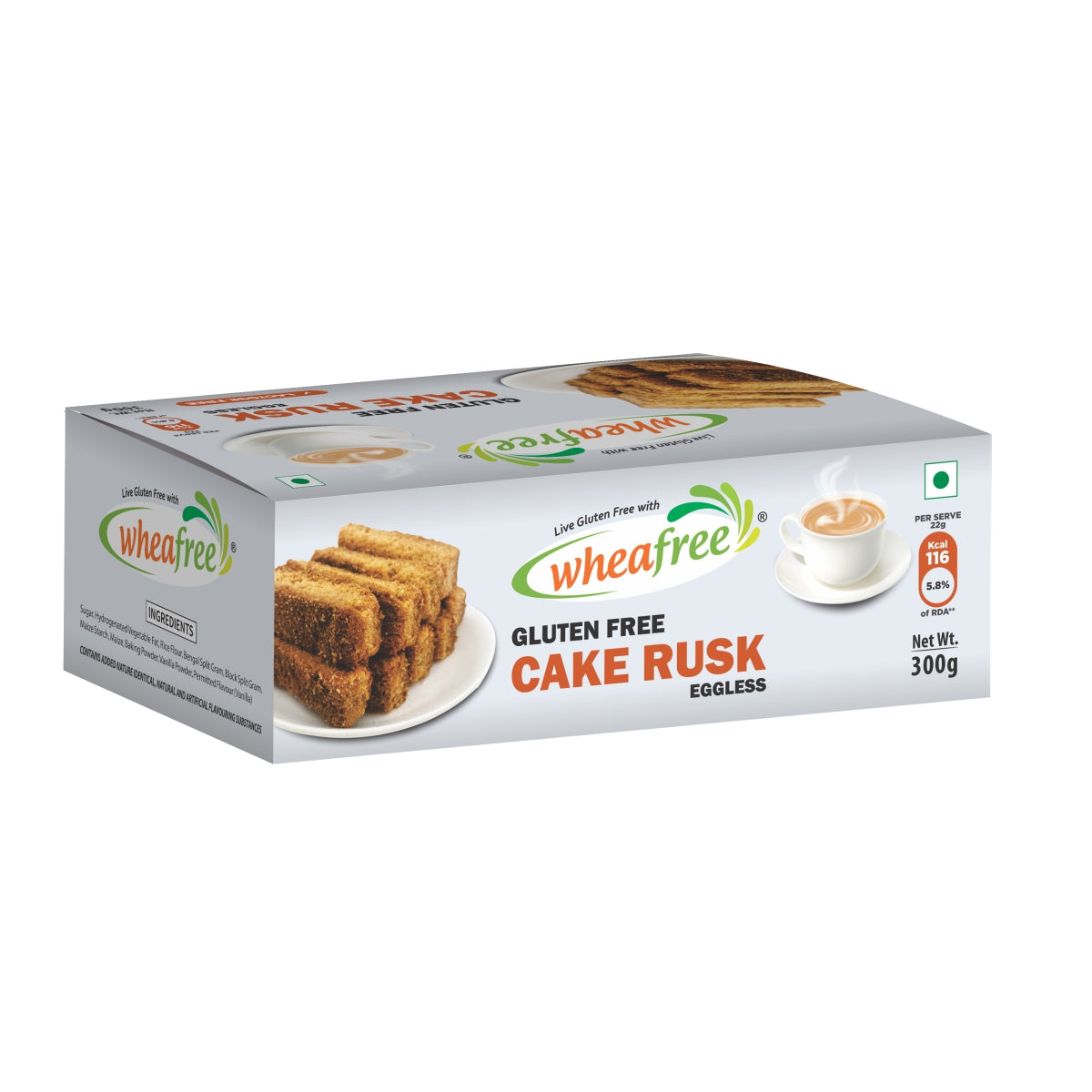 Gluten Free Cake Rusk Eggless - (300g)